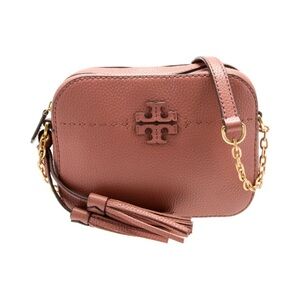 Tory Burch Leather Crossbody Bag - Brown